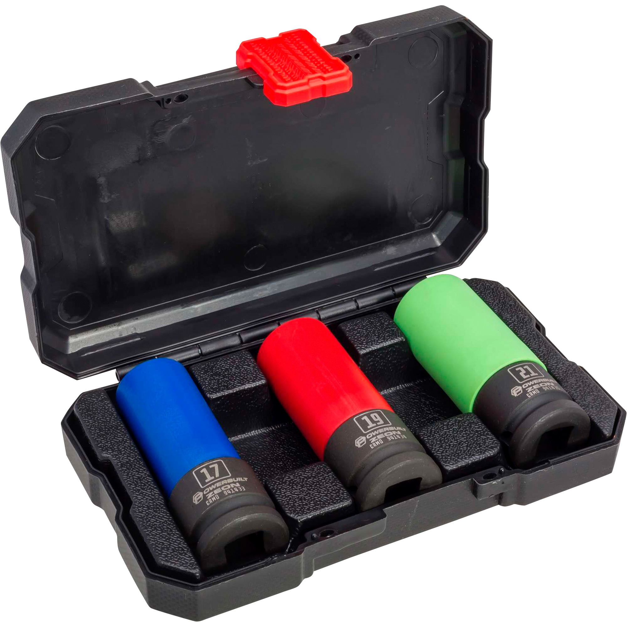 Powerbuilt Zeon Wheel Lug Nut Socket Set, 3-Pc., Metric, Model# 941437